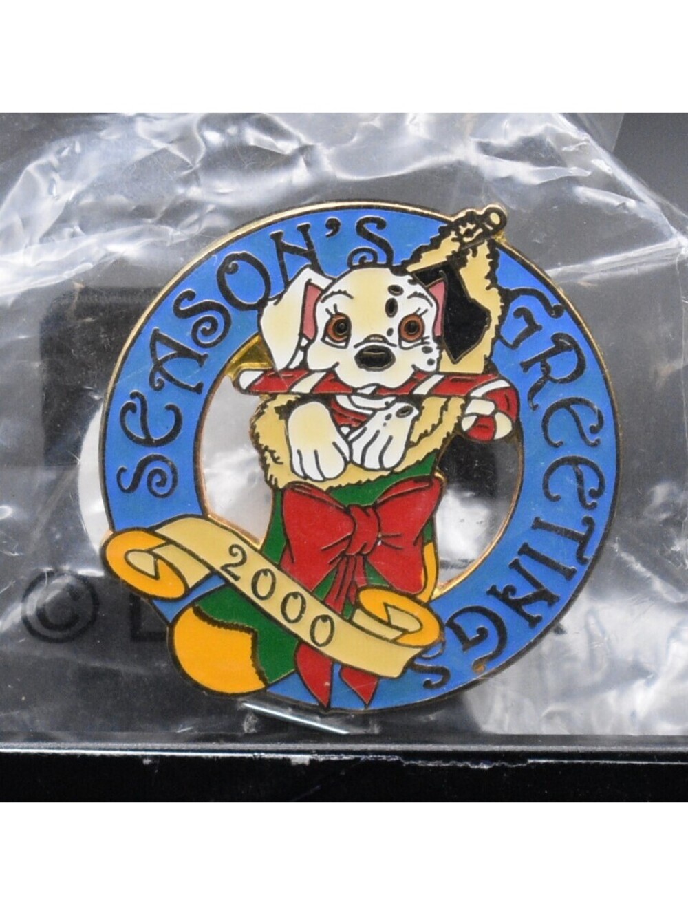 Disney 2000 Cast Exclusive Season's Greetings Dalmatian Puppy Pin (C9)